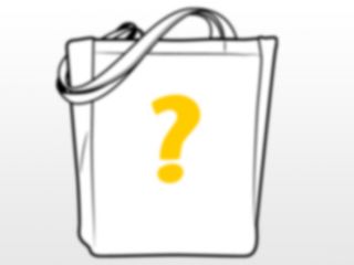 no we re not selling a blurry question mark tote it s a random tote we 