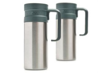 Stanley 16oz Stainless Steel Leak Proof Gray Travel Mug   2 Pack