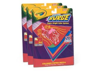 Crayola Color Surge Mega Pack with 3 Bonus Colored Paper Refill Packs
