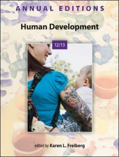 Annual Editions Human Development 12 13 by Karen Freiberg 2012 
