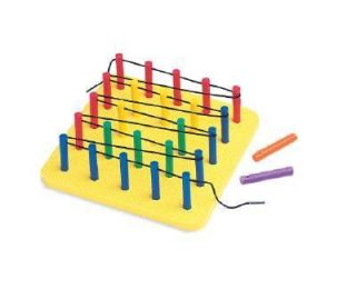 25 Hole Playpad Pegboard by Ideal Publications Staff 1999, Game
