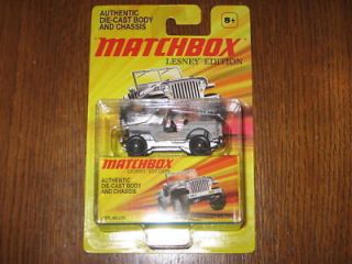 MATCHBOX 2011 LESNEY EDITION SUPERFAST GREY WILLYS JEEP NEW MINT BOXED 
