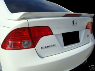 2006 2011 Honda Civic 4 Door Sedan Painted Rear Spoiler Wing Factory 