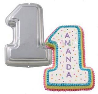 Cake Baking Tin Number One For Baby 1st Birthday Celerbration