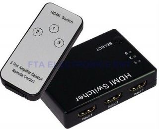 LM31 3x1 HDMI Switch   HDMI 1.3b for 3D TV BlueRay DVD PS3 xBox HD PVR 