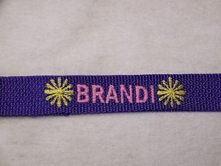 Personalized Embroidered Dog Collar Purple Great Gift For Your Pet S M 