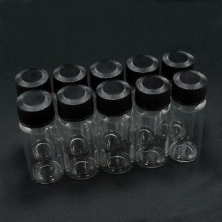 10x clear glass bottles vials screwcap 30ml from korea south