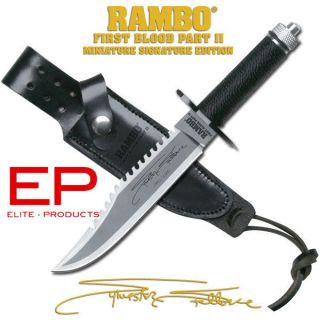 Officially Licensed Rambo First Blood Part II Miniature Knife Limited 