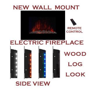 NEW ELECTRIC FIREPLACE HEATER WITH SIDE MOOD LIGHTS FLAT GLASS WITH 