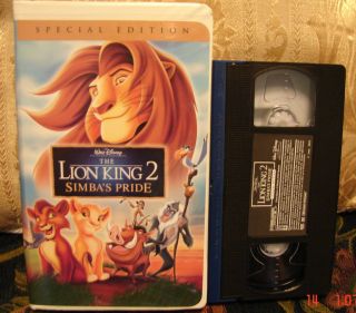 Walt Disneys The Lion King 2 SPECIAL Edition VHS SIMBAS PRIDE MINT 