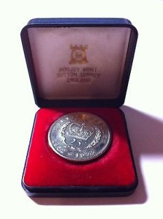 pobjoy mint silver jubilee 1952 1977 coin with case from