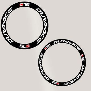 dura ace c50 c75 carbon bike wheel decal sticker kit