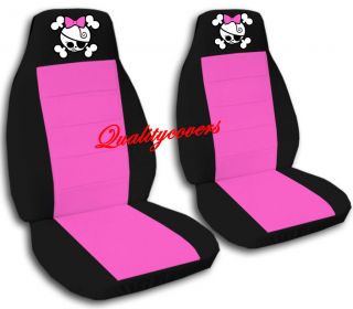 cool car seat covers blk hot pink w girly
