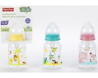 Fisher Price 4oz Bottle, Animals of the Rainforest, Baby Shower 