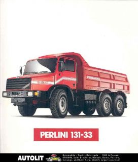 1990 perlini fiat 131 33 dump truck brochure italy time