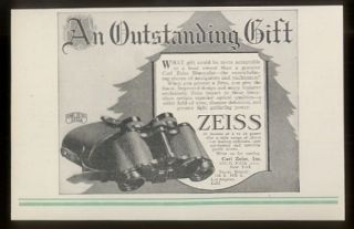 1926 carl zeiss binoculars vintage xmas print ad time left