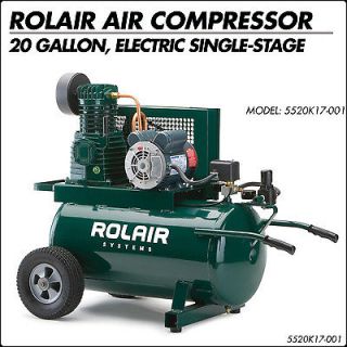 Rolair 20 Gallon Electric Air Compressor, 1.5HP, Single Stage, 5520K17 