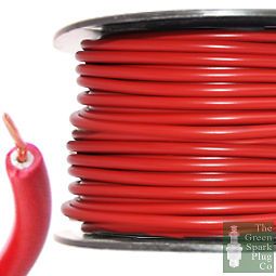 7mm HT High Tension Ignition Lead Cable   Copper Core PVC Red