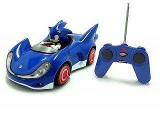 Sonic The Hedgehog Radio Control Car with Lights *NEW/DAMAGED* FREE P 