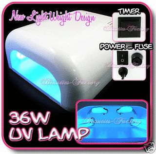 36W UV GEL NAIL CURING LAMP Dryer Light Tool #307