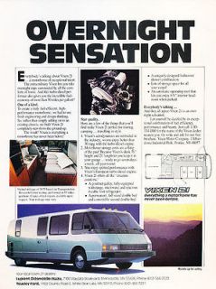 1986 Vixen 21 motorhome Camper   Classic Vintage Advertisement Ad A63 