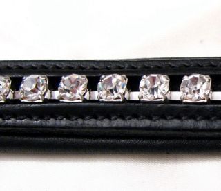 FSS 6mm Crystal CLEAR SILVER Bling German Browband MADE WITH SWAROVSKI 