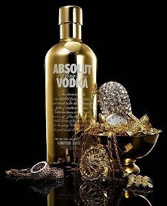 absolut vodka bling gold collectors edition 1 l skin super