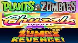 New 3 Game Collection for PC Plants Vs Zombies, Chuzzle Deluxe 
