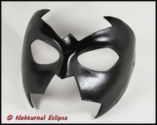 Nightwing Black Leather Mask Super Hero Batgirl Batman Halloween 