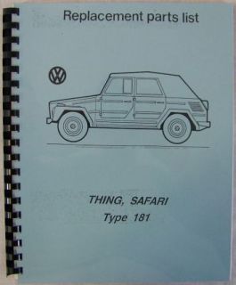 71 72 73 74 vw thing type 181 illustrated part