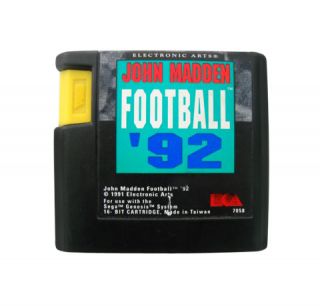 John Madden Football 92 Sega Genesis, 1991