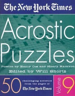 The New York Times Acrostic Puzzles 50 Challenging Acrostics from the 