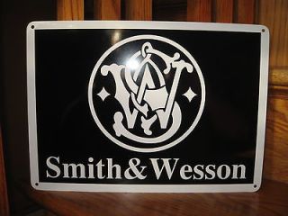 SMITH AND WESSON SIGN Fire Arm Shot Gun Store Repair Shop Advertising 