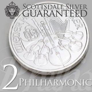 oz Silver Austrian Philharmonic Coin 2012   One Troy oz .999 