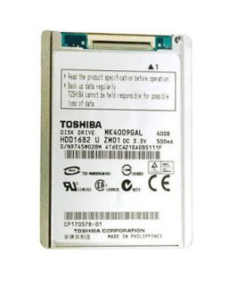 Toshiba MK4009GAL 40 GB,Internal,4200 RPM,1.8 HDD1682 Hard Drive 