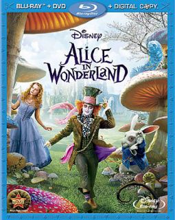 Alice in Wonderland Blu ray DVD, 2010, 3 Disc Set, Includes Digital 