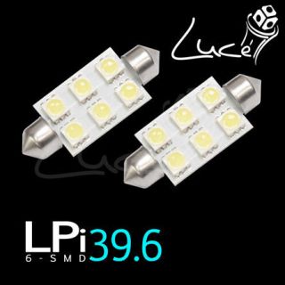 2x 211 2/39mm 6 SMD 5050 NONCANBUS Trunk/Cargo area White LED Bulb