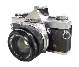 Olympus OM 2 35mm SLR Film Camera with 50mm and 55mm Lens Kit