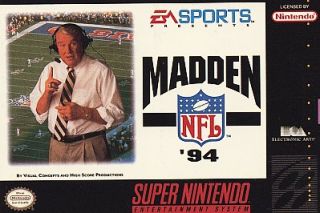 Madden NFL 94 Super Nintendo, 1993