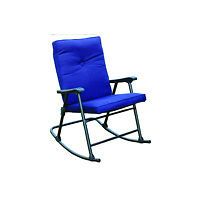 foldable camping blue folding rocking chair rv rocker time left