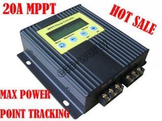 20A 12V/24V MPPT solar charge controller solar regulator 15 30% more 