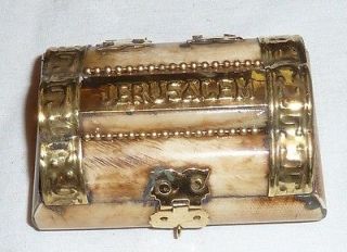 Newly listed Vintage JERUSALEM Box For Religious Item Icon Relic Charm 