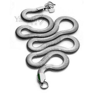 6mm Solid Sterling Silver Soft Flat Snake Chain Mens Necklace 20 