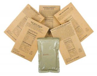 12 Military MRE Entrees, Meals Ready to Eat, MREs, Case of Entrees