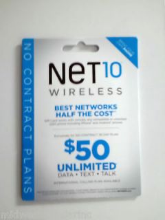 Lot of 50 Net10 Wireless prepaid sim card activation kits for At&t or 