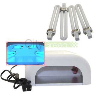 110V 36W UV Curing Lamp Acrylic Gel Nail Dryer Light Timer Pro Spa 