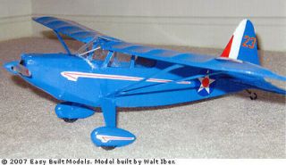 Stinson Model 105 Voyager, Easy Built Models #FF16 Balsa Wood Model 