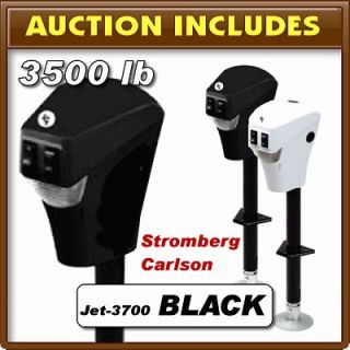 Stromberg Carlson   Electric Power BLACK 3500 Lift Trailer Tongue Jack 