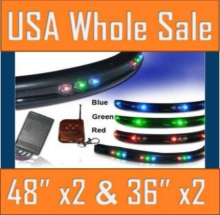 LED Under body Kit Multicolor White Blue Green Red Purple Yellow Neon 