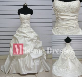Discount Plus Size Ball Gown Dress Beaded Long Designer Wedding 